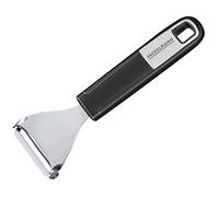 FACKELMANN Pelapatate 17 cm SENSE pratico pelaverdure pelapatate frutta con manico antiscivolo e ergonomico Soft Touch (colore: Argento/Nero) Quantità: 1 pezzo