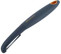 Fackelmann Pelatutto ad Archetto, Soft Collection, in Acciaio Inox, Manico Soft Touch (Colore: Nero/Arancione/Argento), quantità: 1 Pezzo