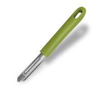 Fackelmann Pelaverdura per pelare verdure ed ortaggi, con manico in plastica riciclata, materiale parte funzionale in acciaio inox, dimensioni 19x2.5x1.5 cm