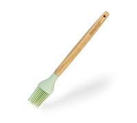 Fackelmann Pennello da cucina con setole in silicone, con manico in legno, max 230°C, pennello da pasticceria adatto per condimenti e marinature, lavare a mano, Dimensione 27x4 cm, Linea Ocean