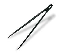 Fackelmann Pinza multiuso in Nylon alto spessore, resistente al calore fino a 200°C, lavabile in lavastoviglie, dimensioni 31 x 10 x 1,9 cm, Linea Nero