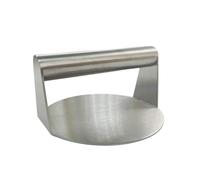 Fackelmann Pressa schiaccia hamburger in acciaio inossidabile, ideale per smash burger, per burger sulla piastra, lavabile in lavastoviglie, dimensione Ø14x10 cm