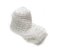 FACKELMANN Rete Elastica per Carne Cucina, Corda, Bianco, 200 cm, 40 unità, Nero, L-XL