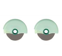 Fackelmann Rotella tagliapizza circolare, taglia pizza con custodia protettiva a scomparsa, lama in acciaio inox e corpo in PP, lavare a mano, dimensioni 10,5x2 cm, Ø lama 6,5 cm, Linea Ocean