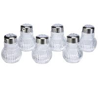 Fackelmann Rubin 46966 - Mini contenitori per spezie in Vetro, Confezione da 6