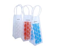 Fackelmann Sacchetto Refrigerante Raffredda bottiglie con maniglie per il trasporto, in plastica Disponibile nei colori: rosso, blu e trasparente Dim 37x10x2 cm Ingombro pack: 37x12x2 cm