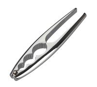 Fackelmann 48218 Premium, schiaccianoci e crostacei, Acciaio Cromato, Argento, 17,5 x 4 x 1,3 cm, Grigio