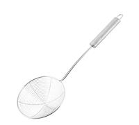 Fackelmann Schiumarola a Rete Maglia Media Uso Professionale in Acciaio Inossidabile, Lavabile in lavastoviglie Dimensioni 36,3x12,3x5 cm Manico ergonomico