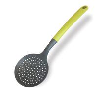 Fackelmann Schiumarola con manico in plastica riciclata, materiale parte funzionale in nylon resistente alle alte temperature, dimensioni 32.5x11.5x6 cm