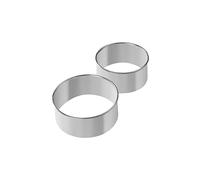 Fackelmann Set 2 Coppapasta in Acciaio Inossidabile Ø8 cm e Ø9 cm (Colore: Argento), Quantità: 1 Pezzo