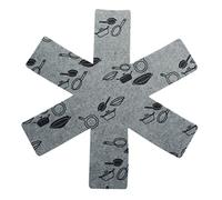 Fackelmann 14202.0 Set 2 Protezioni per pentole in Feltro, Tessuto, Grigio
