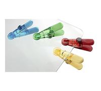Fackelmann Set 4 Mollette Chiudi Sacchetti, Magnetiche, Plastica, Multicolore
