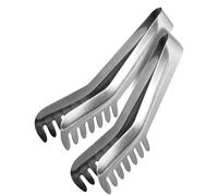 Fackelmann Set da 2 Pinze da cucina, per spaghetti, insalata, cubetti di ghiaccio, materiale in acciaio inossidabile, lavabile in lavastoviglie, dimensioni 19 cm