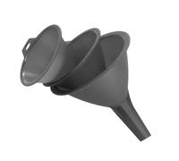 Fackelmann Set da 3 Imbuti, per riempire, versare, Adatto agli Alimenti, Imbuto in plastica Resistente, Lavabile in lavastoviglie, Dimensioni 8,9,11 cm Circa