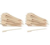 Fackelmann Set di 100 bastoncini per fingerfood - Spiedini in legno per piccoli snack - 50 picchetti per feste per tartine, cannapee, finger food ecc. - circa 15 cm di lunghezza