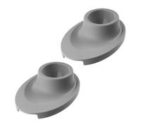 Fackelmann Set di 2 porta uova, per uova sode, alla coque, materiale in plastica ecologica, lavabile in lavastoviglie, dimensioni 11,5 x 8 x 2,5 cm, colore: grigio