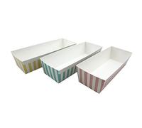 Fackelmann plumcake Set di 5 stampi in Carta per Plum-Cake, Multicolore, 22,5x8,5x5,5cm