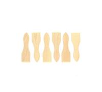 Fackelmann - Set di 6 spatole in legno, spatola per raclette, 12,8 x 3,7 cm