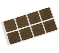 Fackelmann Set di 8 Feltrini Quadrati, Multicolore, 2.5 x 2.5 cm
