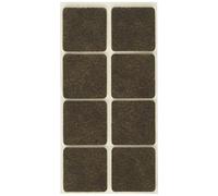Fackelmann Set di 8 Feltrini Quadrati, Multicolore, 3 x 3 cm