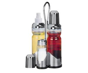 Fackelmann Set di aceto con spruzzatore, 4 pezzi 10 x 10 x 23 cm