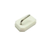 Fackelmann Set di Ganci per Tende, Bianco, 12 x 6 x 1,5 cm