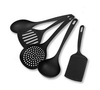 Fackelmann Set di utensili da cucina 5 pezzi, mestoli in nylon alto spessore, resistenti al calore fino a 200°C, mestoli cucina lavabili in lavastoviglie