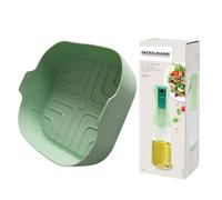 Fackelmann Set Stampo da forno quadrato e Oliera Spray, Accessori per Friggitrice ad Aria, Utensili da Cucina Antiaderenti Riutilizzabili, Resistente al Calore e Lavabile in Lavastoviglie