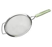 Fackelmann Sieve 20 cm, stainless steel, mint green/light grey, diameter 200 x 380 mm