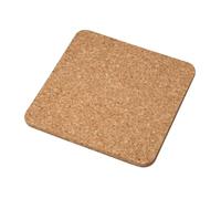 Fackelmann Sottopentola, sottobicchiere, di forma quadrata, materiale in sughero naturale, resistente al calore, per proteggere superfici, lavare a mano, dimensioni 19x19 cm