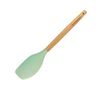 Fackelmann Spatola in silicone, spatola da cucina con manico in legno, temperatura massima consigliata 230°C, utensile da lavare a mano, dimensione 31,5x8x5 cm, Linea Ocean