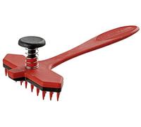 Fackelmann - Spazzola 2 in 1 per Cane/Gatto, 17 x 10 cm, Rosso/Nero