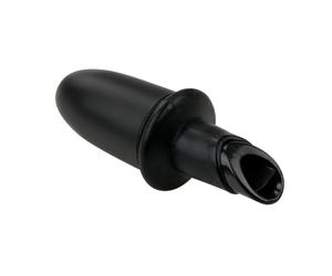Fackelmann Specter 49767 - Versatore per vino, olio, tappo per bottiglia, nero opaco, plastica, silicone, 8,5 cm