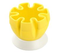 Fackelmann Spremiagrumi in Silicone con Supporto, Giallo e Bianco, n/c