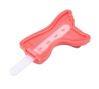 Fackelmann Stampo a forma di sirena in silicone, delicato rosa con coperchio, ideale per bambini ed estate, riutilizzabile e lavabile in lavastoviglie, 7 x 15 x 3 cm