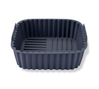 Fackelmann Stampo per Friggitrice ad Aria Quadrato in Silicone 15 cm, Teglia Contenitore Riutilizzabile Antiaderente, Fino a 230°C, Manici per Forno a Microonde, Friggitrice ad Aria e Lavastoviglie