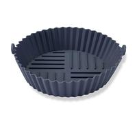 Fackelmann Stampo per Friggitrice ad Aria Rotondo in Silicone 15 cm, Teglia Contenitore Riutilizzabile Antiaderente, Fino a 230°C, Manici per Forno a Microonde, Friggitrice ad Aria e Lavastoviglie