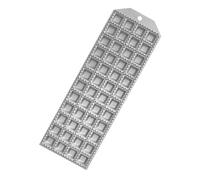Fackelmann Stampo per raviolini quadrati 2,5x2,5 cm, 48 impronte, materiale allu