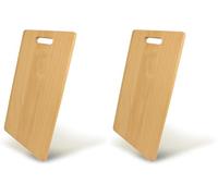Fackelmann Tagliere per preparare e servire in tavola, con foro per il trasporto e la sistemazione, materiale in legno di faggio di alta qualità, dimensione 33 x 21 x 1 cm, Linea Legno