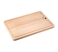 Fackelmann Tagliere in Legno di faggio, Beige, 40 x 26 x 1.5 cm