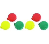 Fackelmann Tappi per Bottiglie, 10 Pezzi, Plastica, Multicolore (Confezione da 2)