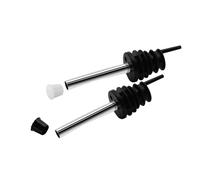 Fackelmann Tappi Versatori Antigoccia, 2 Pezzi, Acciaio Inox, Argento