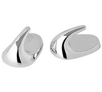 Fackelmann Tecno Ganci Adesivi Cromati, Plastica, Argento