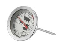 Fackelmann Termometro per Carne, Acciaio Inox, Argento, 11 cm