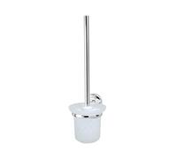 Fackelmann Vision 86766 - Scopino per WC, con Porta scopino, Superficie Lucida, Cromato, 38 x 11 x 15 cm (A x L x P)