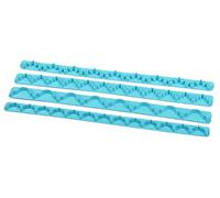 Fackelmann Zenker Fondant 44971 - dekorier Asta, plastica, Multicolore, 4 unità