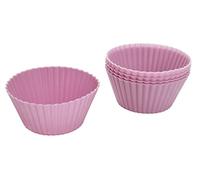 Fackelmann Zenker Set da 6 Pirottini per Muffin, Cupcakes, Tortine salate, Materiale in Silicone, Lavabili in lavastoviglie, Resistenti Fino a 230 °C, Dimensioni Diametro 7 cm