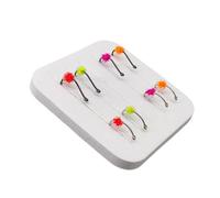 FackLOxc Ami da Pesca luminescenti da 8 con Design spinato per Accessori per la Pesca a Mosca alla e Salmone