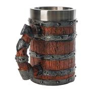 FackLOxc Bicchiere da birra in resina con costruzione a doppia parete e manico per bevande calde e fredde Tazza per innovazione capacità