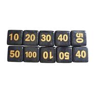 FackLOxc Dati da 14 Mm A Sei Lati da Dadi da Gioco Acrilico Classroom Dalso Insegnamento Conti Educativi Toy Math Learning Tool Board Dals